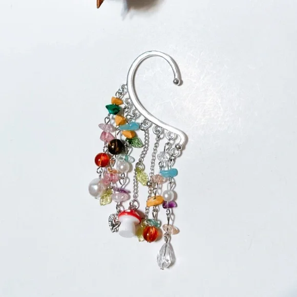 Mushroom ear cuff earrings N267 - Picture 2 of 2